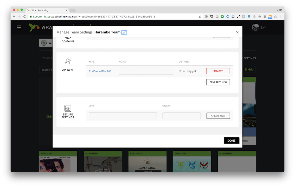 Account Screen Shot