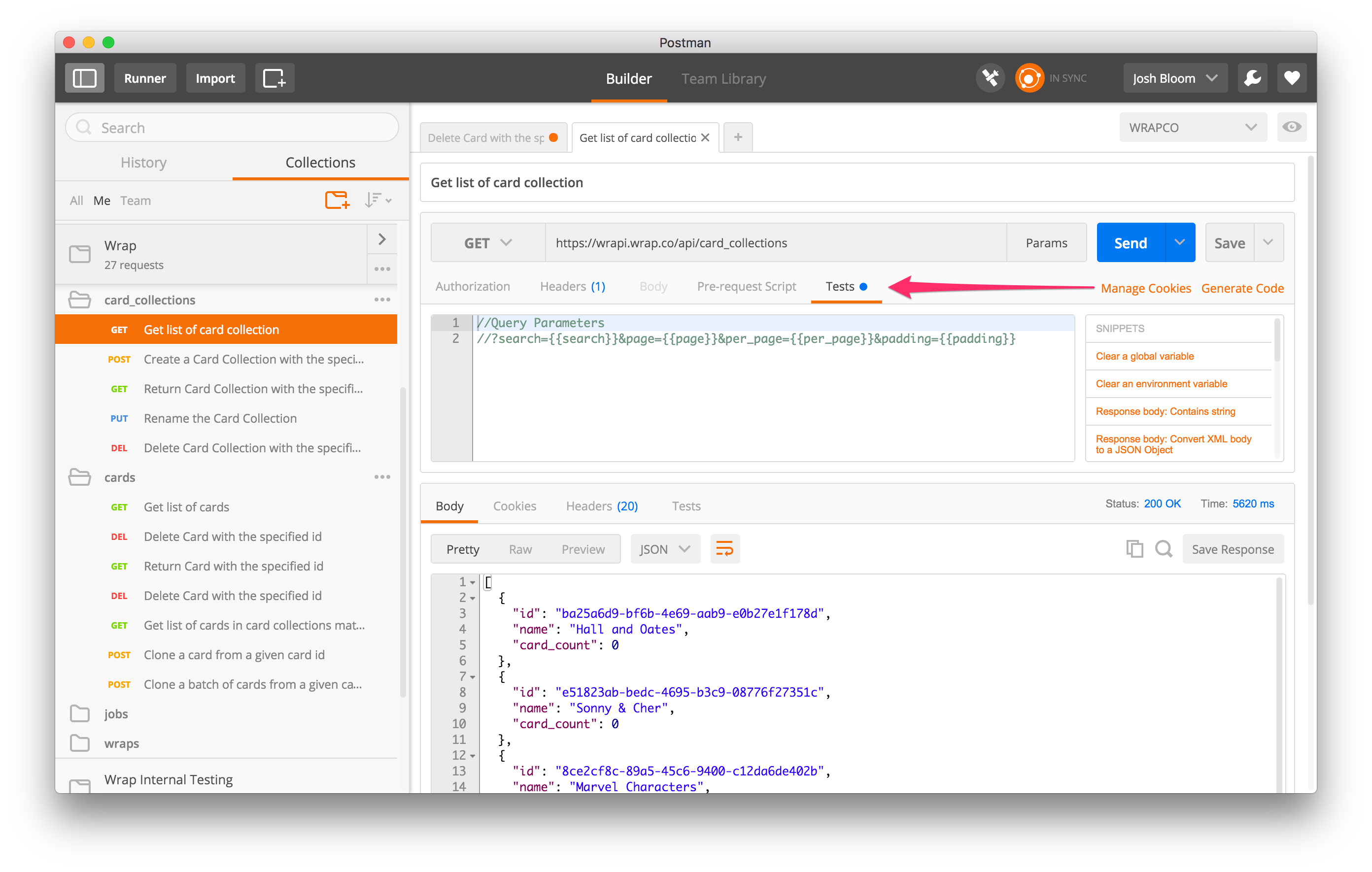 Postman Tests